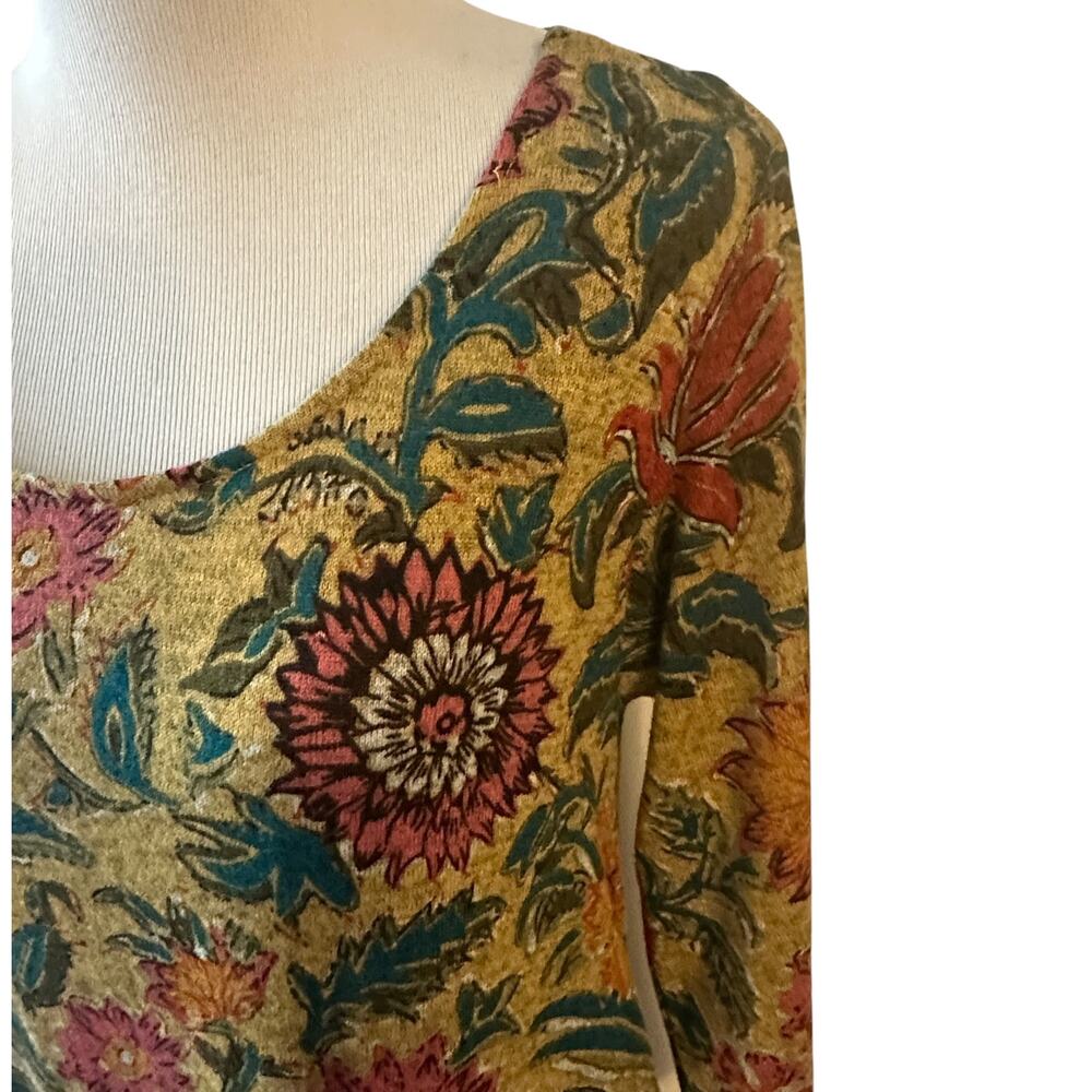 Natural Life NEW Lottie Maxi Dress Womens Small Floral Sweater Knit Boho Cozy - Picture 3 of 9